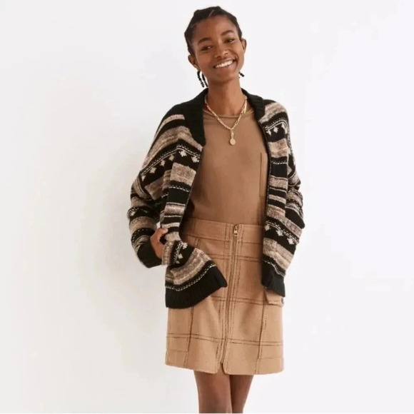 Madewell Sweaters - NWT Madewell Benshire Bomber Sweater Jacket size Small